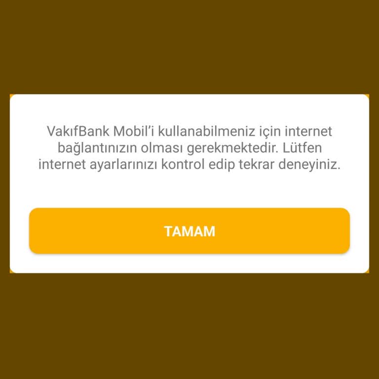 VakıfBank Mobil Uygulama Giriş Hatası
