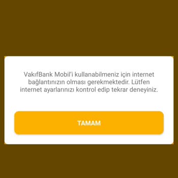 VakıfBank Cep Şube Hata Veriyor
