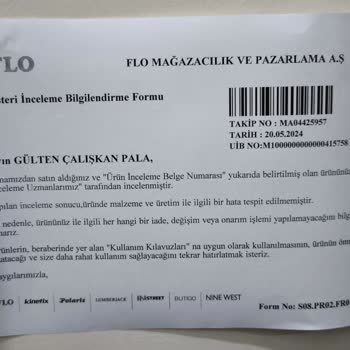 FLO Ayakkabı Ayakkabı Ürününde Yaşanan Sorun Ve İade Talebi