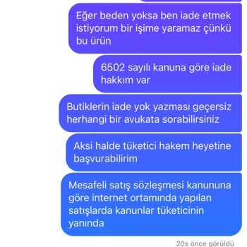 Vildan Kosti Butik İade Politikası
