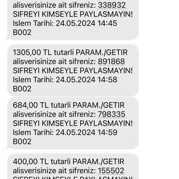 'VakıfBank' Ve 'getir' Kartımdan İşlem Yapanlara Karşı Çaresiz Kaldım