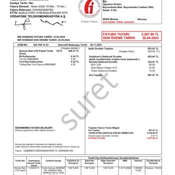 Vodafone Payguru Mobil Ödeme Haksız Para Çekimi