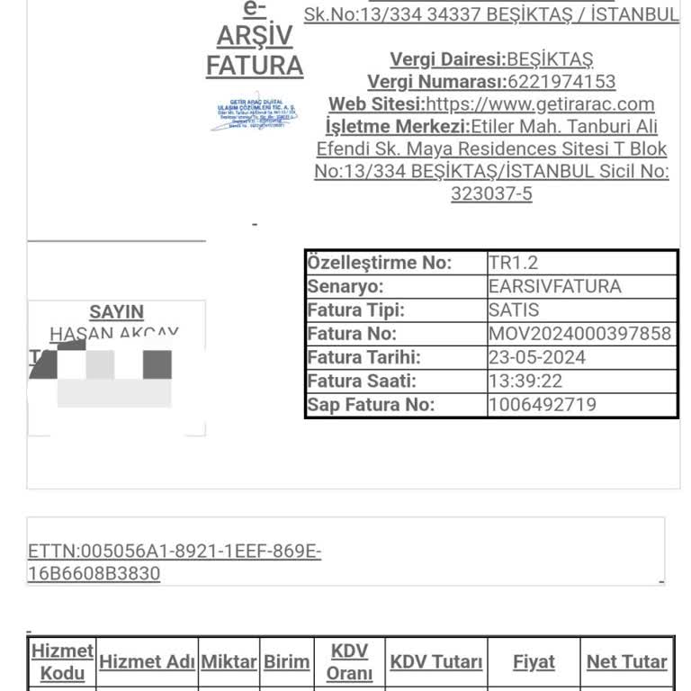 Getir Araç Temizlik Ücreti