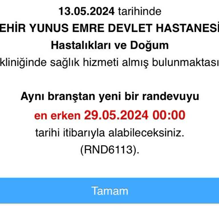 MHRS - 182 Yeni Sistem Mağduriyeti: Randevu Alamama Sorunu
