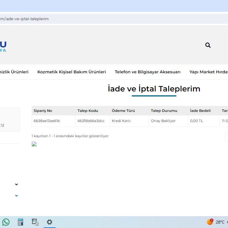 Beksu Boya Kimya Beksu Boya'dan Alınan Ürünlerin Teslimat Ve İade Sorunu