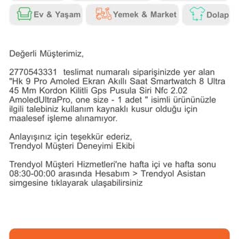 Trendyol'un Birbiriyle Uyuşmayan İşlemleri