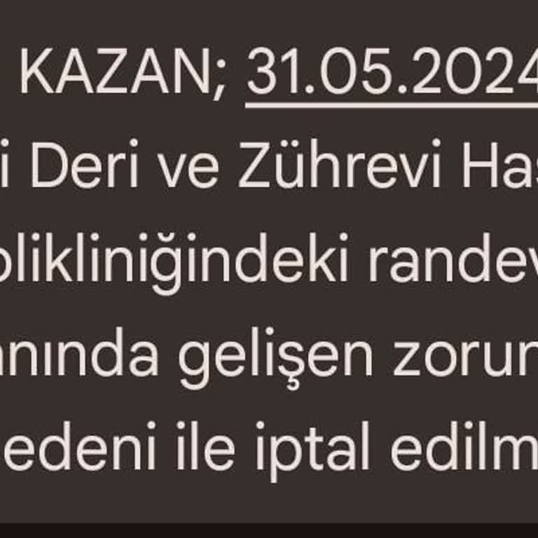 Sağlık Bakanlığı Randevumu Sormadan Direk İptal Edilişi.