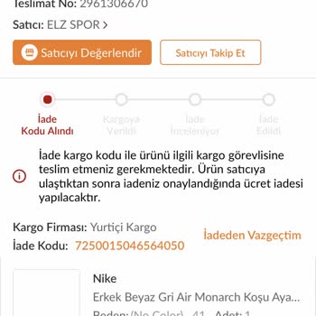 Nike Markası Ürününün Arkasında Durmuyor