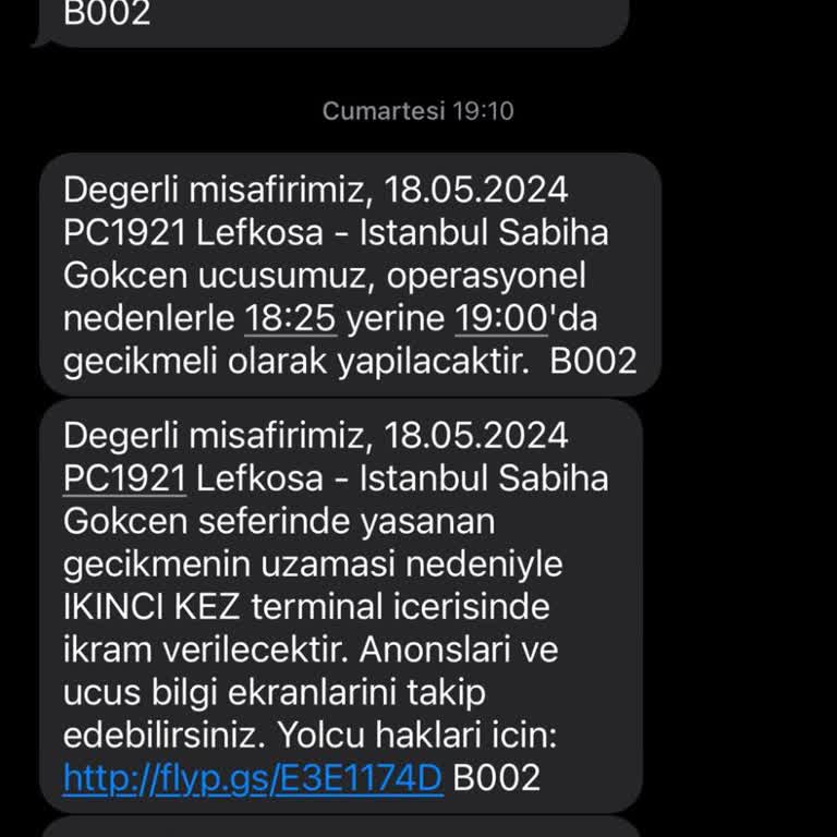 Pegasus 3 Saat Rötar Sorunu Hakkında