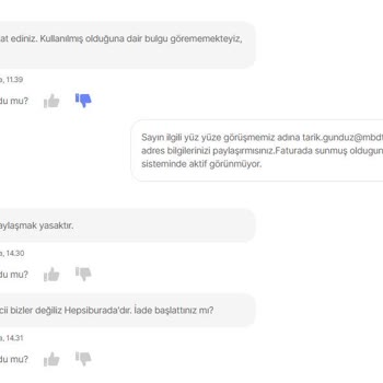 Hepsiburada-WORKAS Market Kullanılmış Ürün Hk