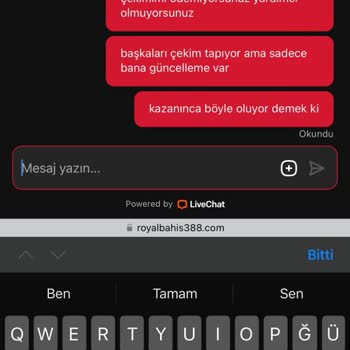 Royalbahis'te Ödeme Sorunu Ve Müşteri Hizmetleri Deneyimi