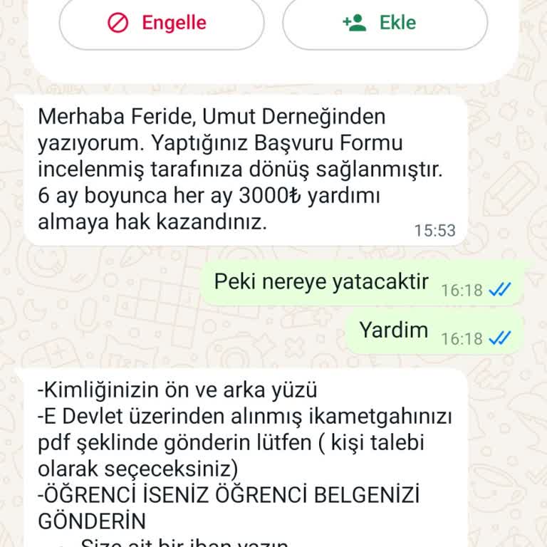 Finans Kuruluşları Adıyla Dolandırıcılık Yardım Vakfı Şikayeti