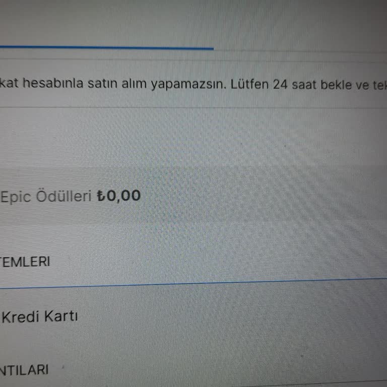 Papara Satın Alım Yapamıyorum