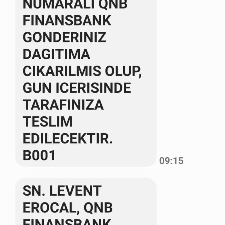 PTT Kargo Kredi Kartım Yanlış Kişiye Teslim Edilmiştir
