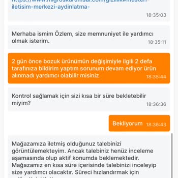 Migros'tan Aldığım Ürünün İade Zorluğu!