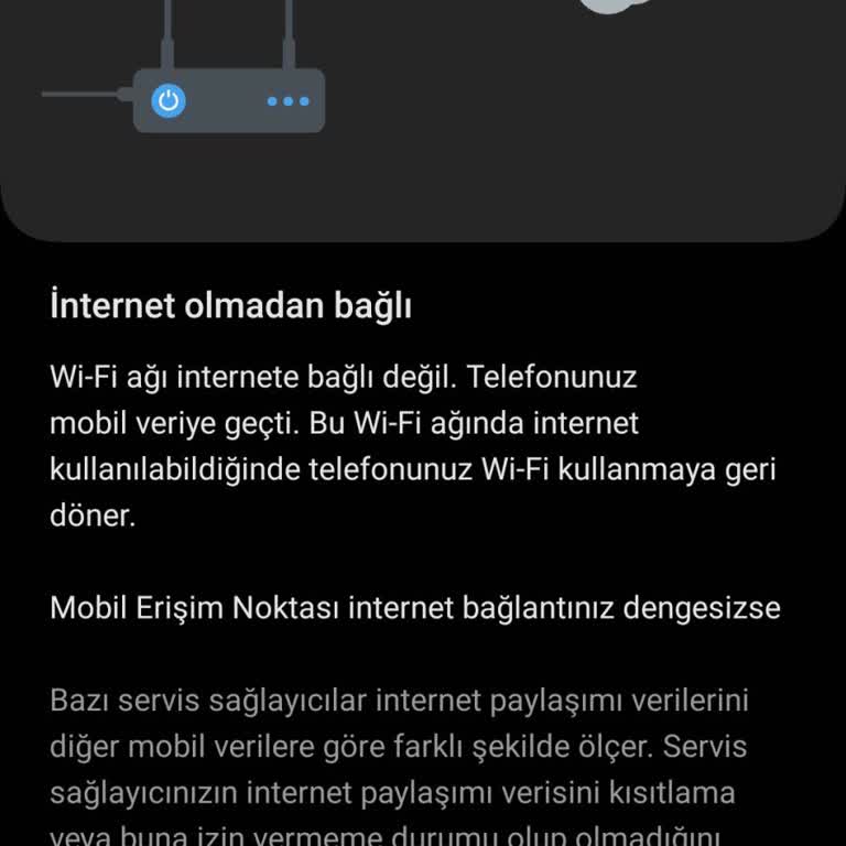 TÜRKSAT Kablo Net İnternet Olmadan Bağlı