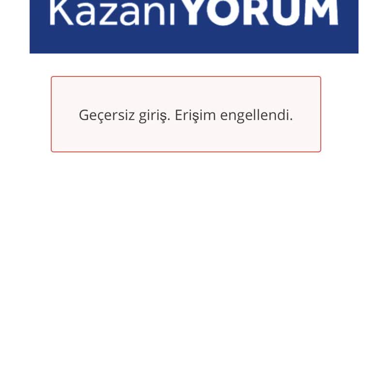 LCW Kazanıyorum Uygulaması Anketi Dolduramıyorum