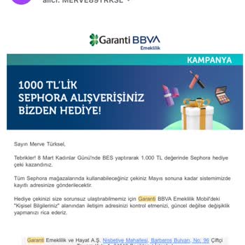 Garanti BBVA Garantiden Beklenen Çek Ve Müşteri Hizmetleri Sorunu