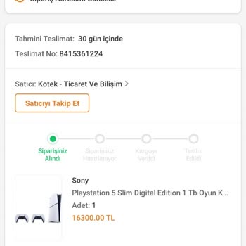 Trendyol Siparişimde Yaşadığım Sorun Ve Güvenlik Endişesi