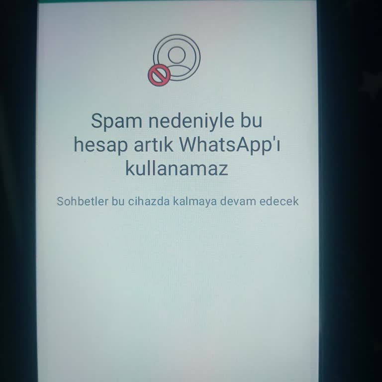 Vodafone WhatsApp'ta Spam Bu Numara WhatsApp'ı Kullanamaz
