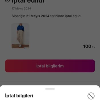 Gardrops Uygulamasından İade İstememe Rağmen Param Yatırılmadı