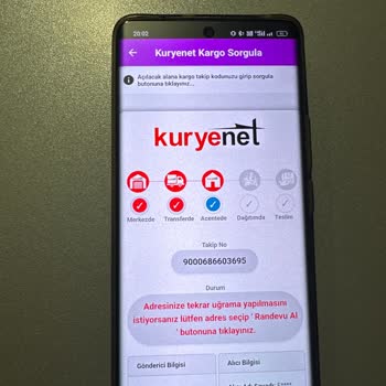 Kuryenet Acil Dönüş Yapın