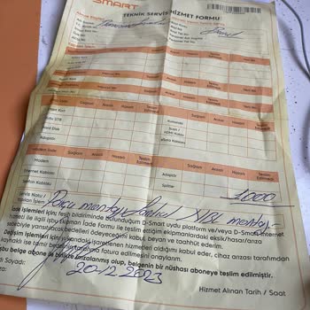 DSmart Ödemiş Ücretin İadesini Rica Ediyorum Ayıplı Ürün Satışı