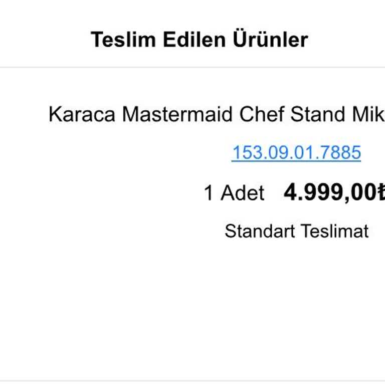 Karaca Züccaciye Karaca Chef Stand Yanlış Ürün Gönderimi