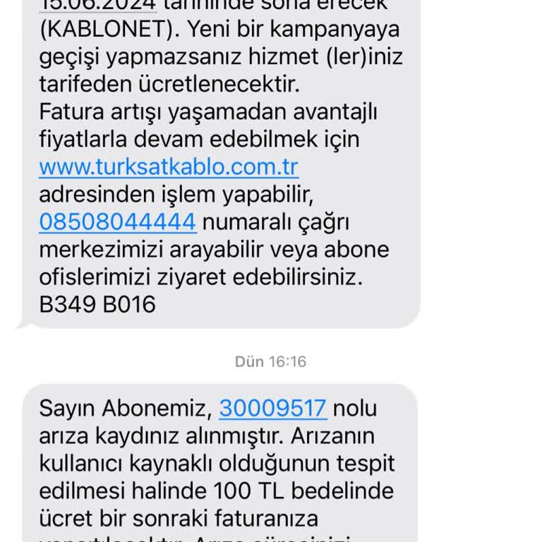 Kablo Net TÜRKSAT İletişimin Çok Zayıf