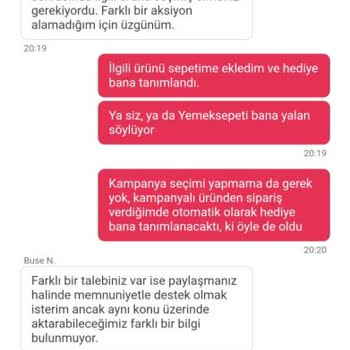 Yemeksepeti Kampanya Sözünü Tutmadı