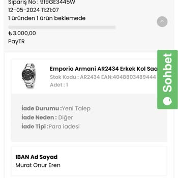 Kuzey Saat İade Yalanı! Alışverişinizi Kesin.!