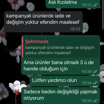 Şehri Moda Butik Şehrimoda İade Değişim