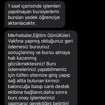 Eğitim Gönüllüleri Vakfı (Burs Başvuru) Sahte Burs Sayfası Eğitim Gönüllüleri Vakfı