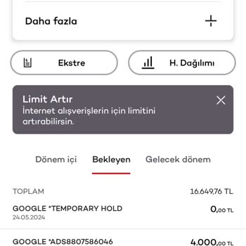 Akbank Kredi Harcama İtirazı