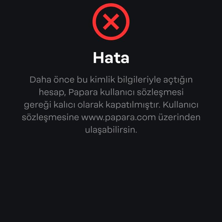 Papara Hesabım Sıkıntılı Çare Yok!