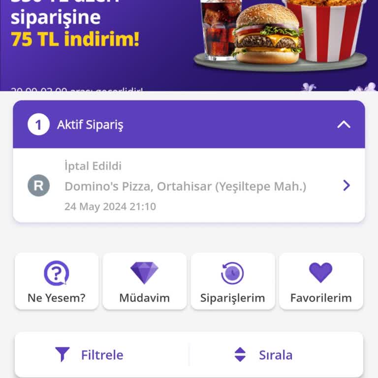 GetirYemek Getir Uygulamasında Restoran Sipariş Reddi Ve Ücret İadesi Sorunu