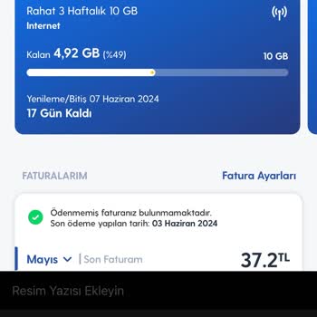 Turkcell Faturalı Hat Şikayeti