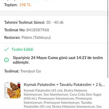 Pidem Restaurant Çiğ Kıymalı Pide Şikayeti: Acil Çözüm Bekliyorum