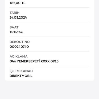 Yemeksepeti Fazladan Ücret Çekimi