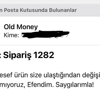 Old Money (oldmoneytr.com) Yanlış Ürün Ve Kalitesiz Malzeme Sorunu