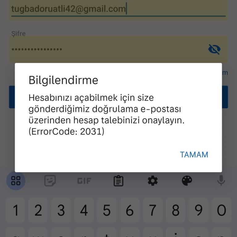 Sahibinden.com 2031 Error Kodu Veriyor