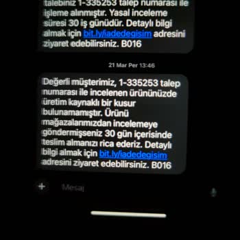 Skechers Ayıplı Ürünü Kabul Etmiyor
