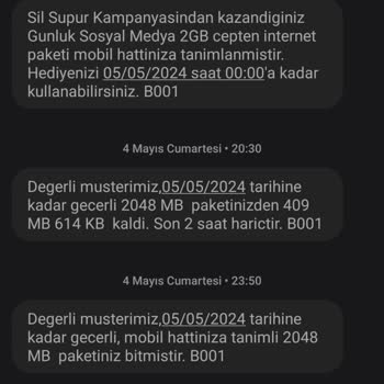 Türk Telekom Sınırsız Sosyal Medya Tarifesinde Anlamsız Hediye İnternet Sorunu