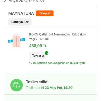 Hepsiburada Maynatura Satıcı'dan Aldığım Bio Oil Yağ Sahte Çıktı