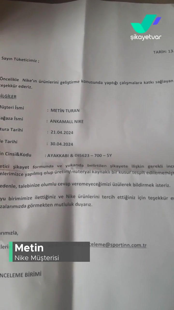 Nike Ayakkabının Kalitesizliği! videonun kapak resmi