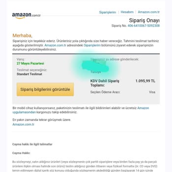 Amazon Para İadesi Lütfen