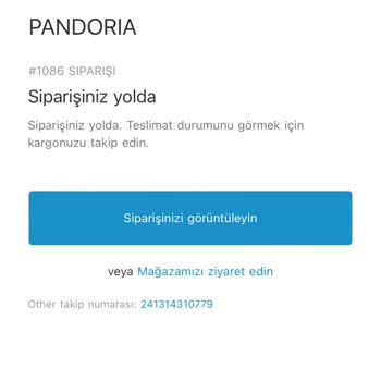 Pandoria İnternet Sitesi Üzerinden Sipariş Verdiğim Ürünü Göndermediler