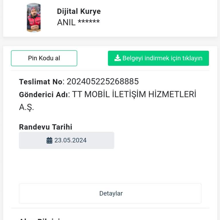 Türk Telekom Dijital Kurye Sorununa Çözüm Arıyorum