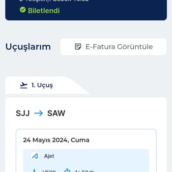 Ajet Olmayan Uçuş Bileti Satmak Ve İade Etmemesi