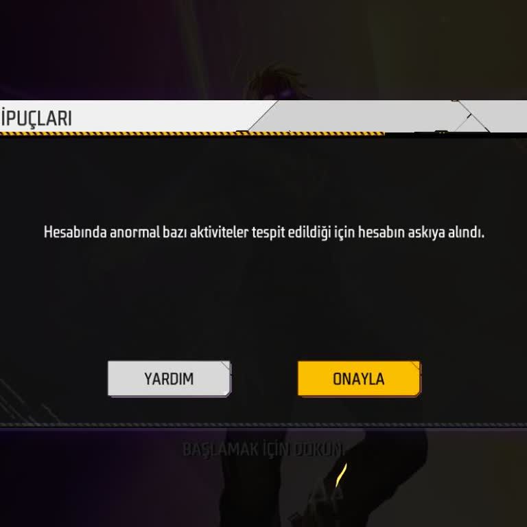 Garena Free Fire Hesabım Sebepsiz Yere Askıya Alındı